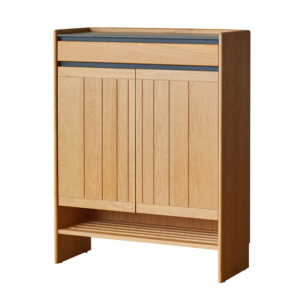 Scandinavian Cherry Wood Shoe Cabinet Haina