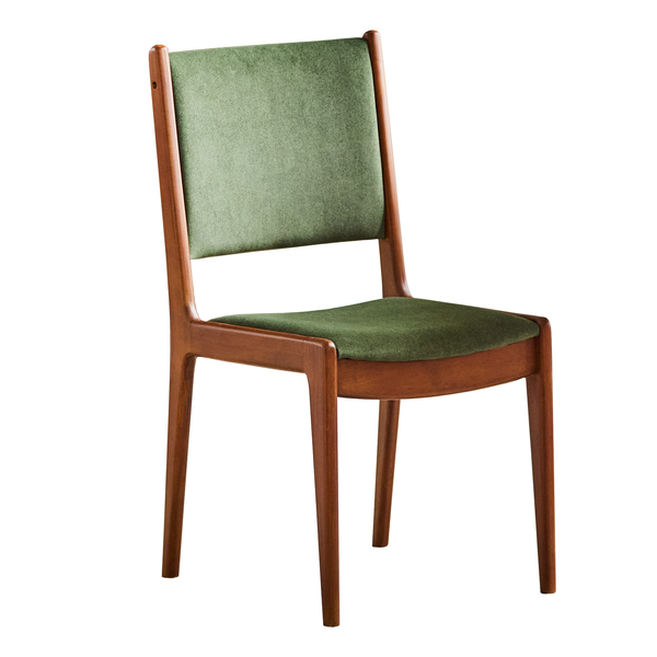 Vintage Boxwood ChenilleVelvet Fabric Dining Chair Verne