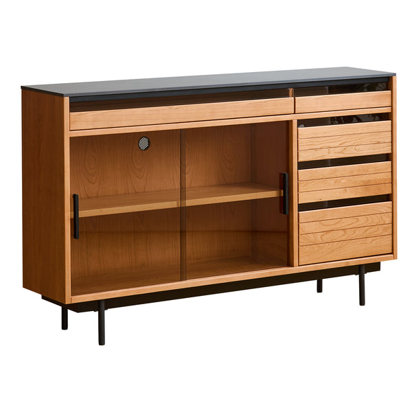 Scandinavian Cherry Wood Side Cabinet KOSAN