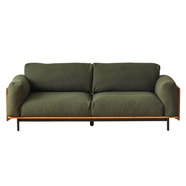 Vintage Boxwood Fabric 2/34 Seater Sofa