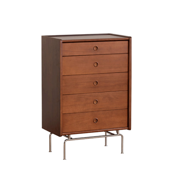 Vintage Boxwood Chest Of Drawers SILVER SALT 5 DRAWERS