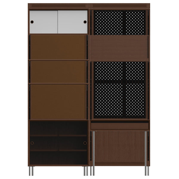 Vintage Boxwood Modular Hanging Wall Shelf System MUSE STUDY