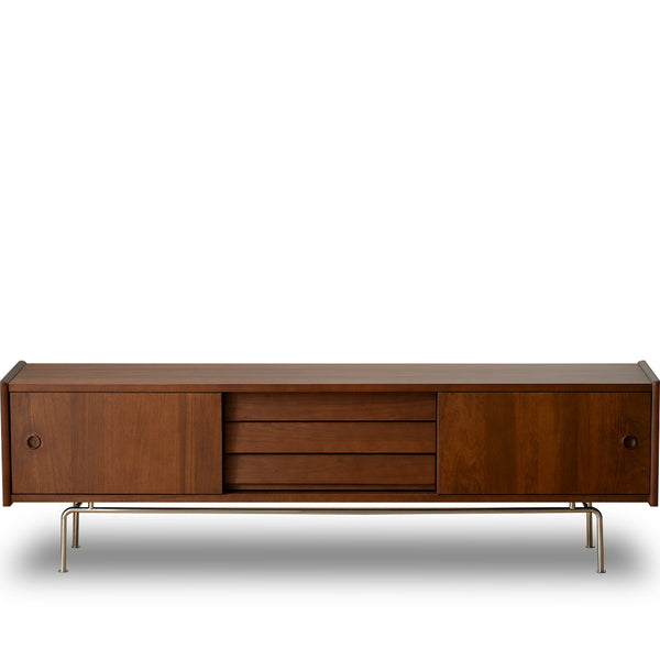 Vintage Boxwood TV Console SILVER SALT