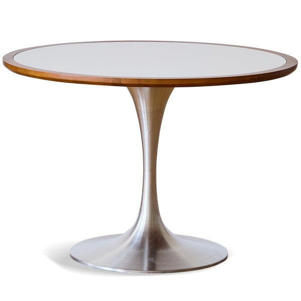 Vintage Sintered Stone Stainless Steel Round Dining Table TULIP